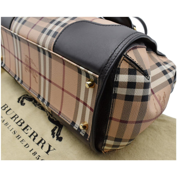 Burberry Gladstone Haymarket Check Leather Tote Bag - DDH