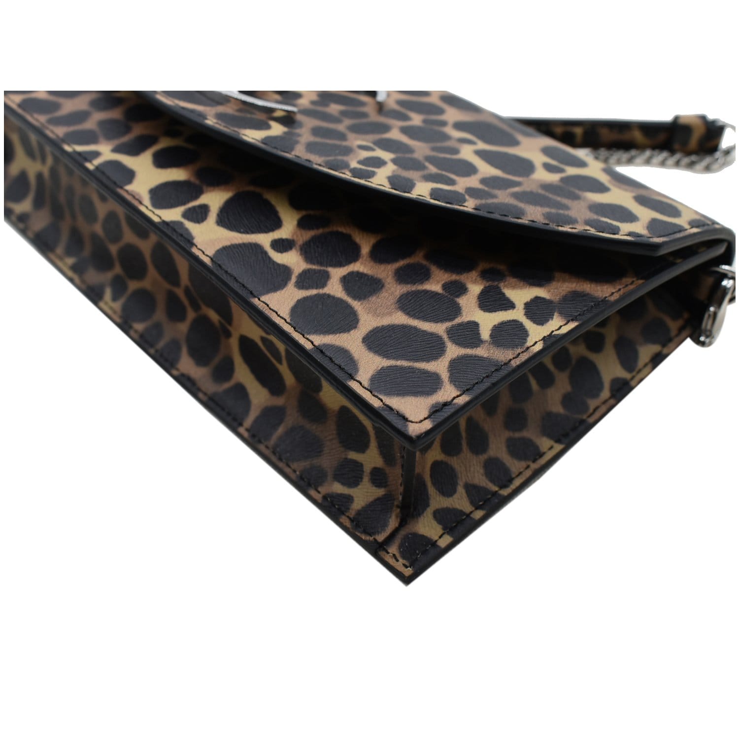 Christian Louboutin Leopard Print Leather Pouch