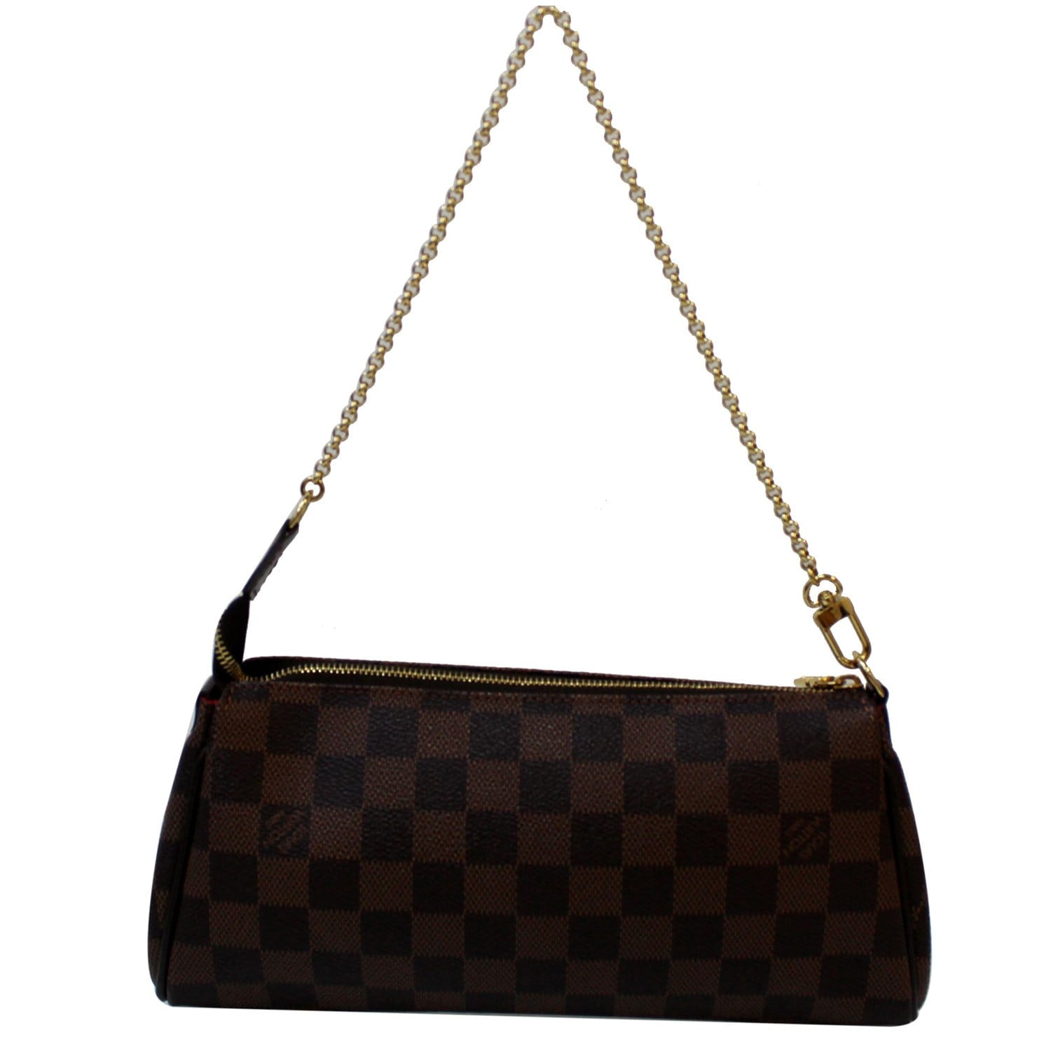 Louis Vuitton Damier Ebene Eva Pochette Bag - Brown Shoulder Bags, Handbags  - LOU784302