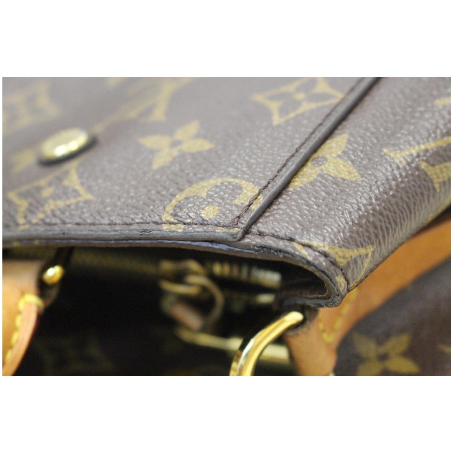 Louis Vuitton, Bags, Louis Vuitton Vintage Mini Pouchette Monogram Patina  Leather Strap Os