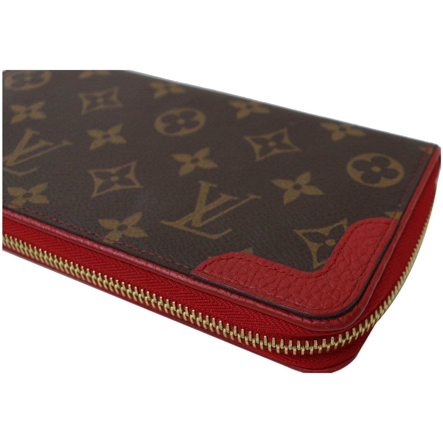 Pre-Owned Louis Vuitton LOUIS VUITTON Monogram Portefeuille Sala Retiro  Long Wallet with Hook Surise Red M61184 (Good) 