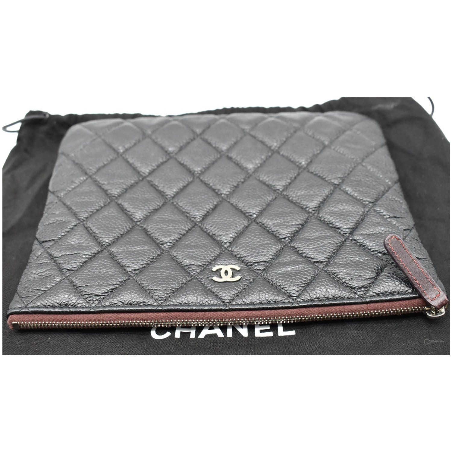 Chanel large O-Case Pouch Caviar Leather — LSC INC