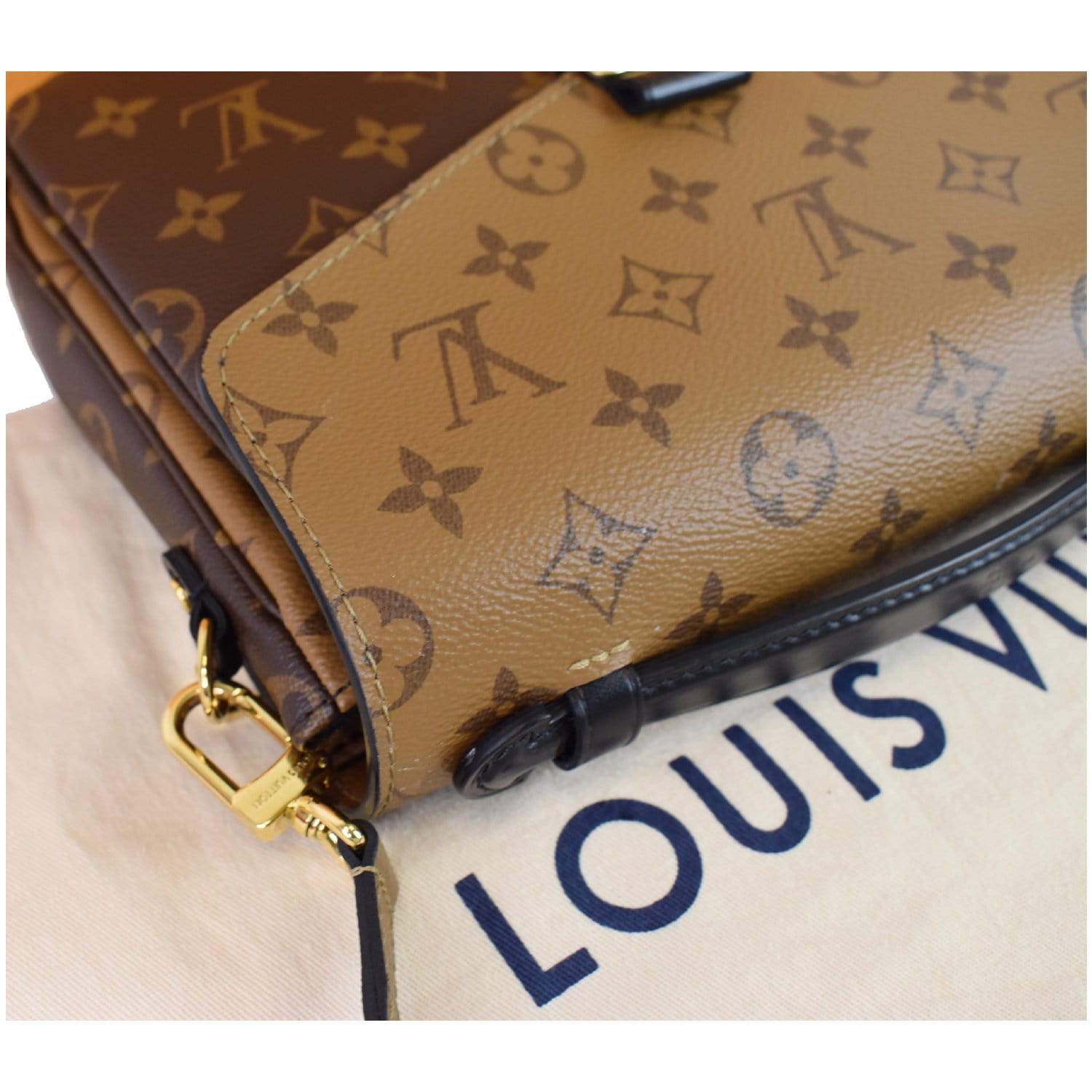 Louis Vuitton Pochette Métis Reverse Monogram Canvas Brown for