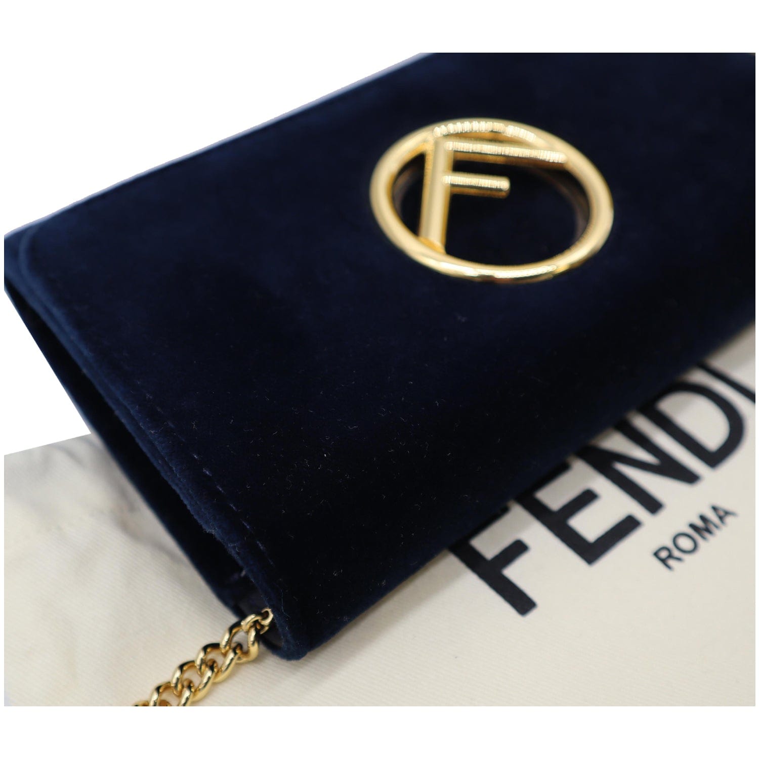 Shop FENDI Chain Wallet Logo Long Wallets (8BS076A5DYF0KUR) by  fleurdesoleil