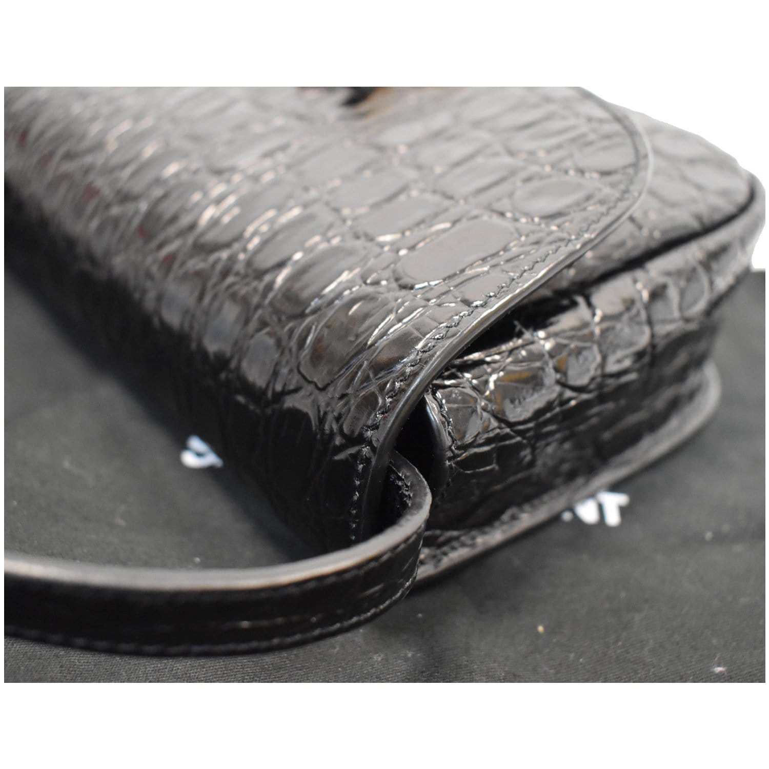 Saint Laurent Baby Kaia Croc Embossed Leather Crossbody Bag - ShopStyle