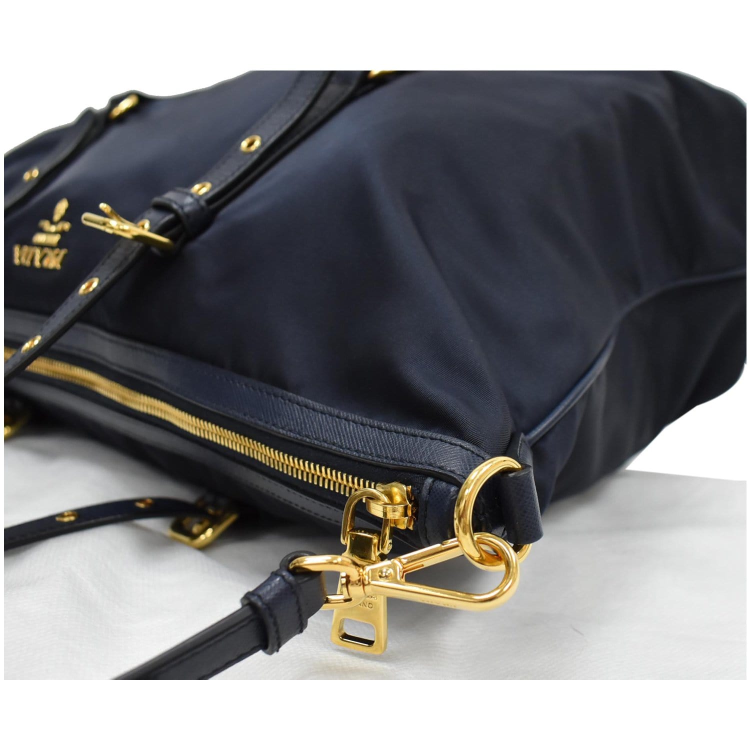 Prada 2010s Tessuto Nylon Saffiano Handbag · INTO