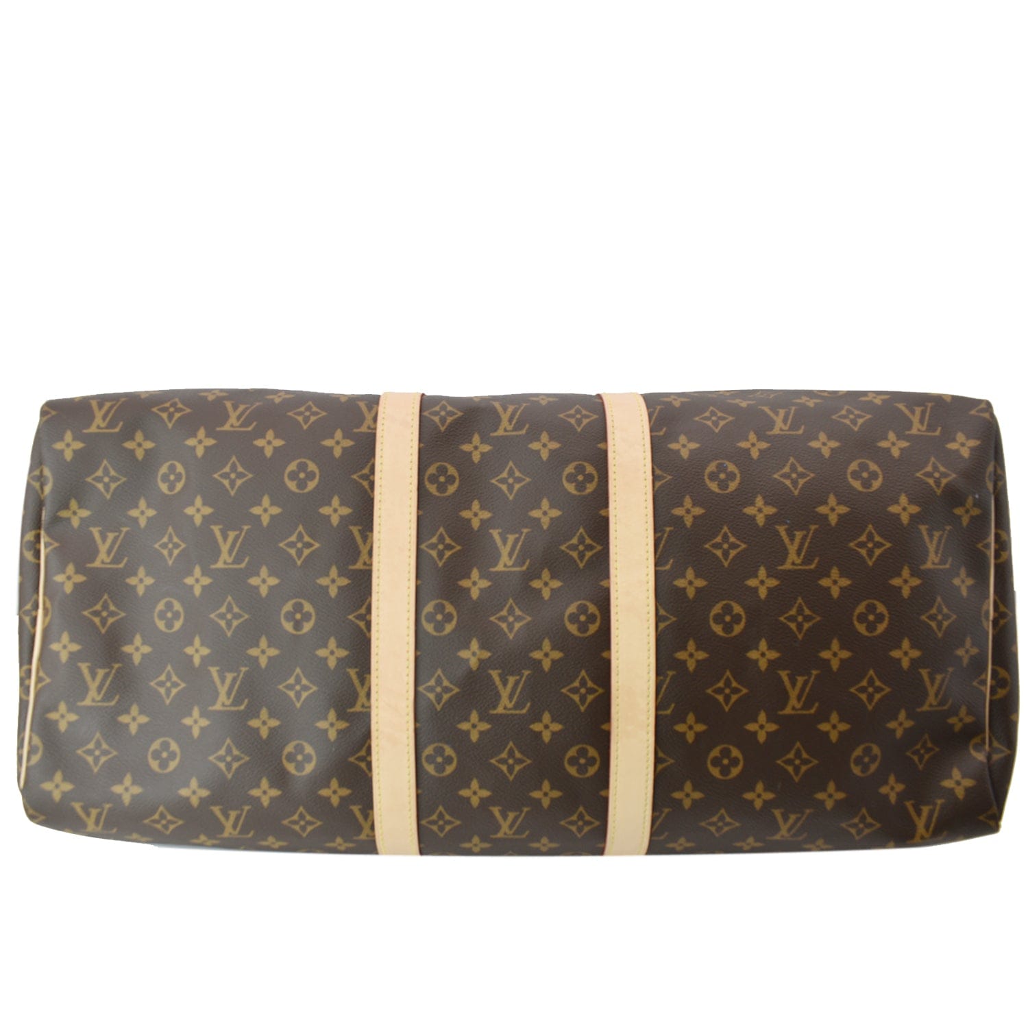 Keepall cloth travel bag Louis Vuitton Brown in Cloth - 35193755