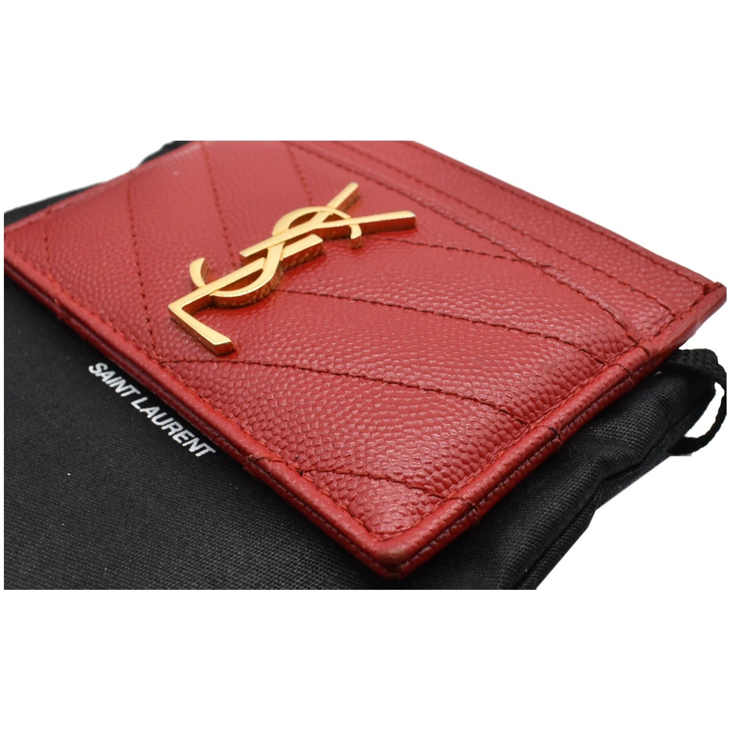 SAINT LAURENT | Shiny leather card case
