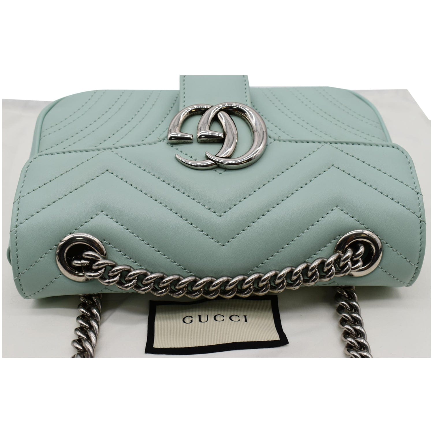 Gucci GG Marmont Matelasse Black Leather Mini Shoulder Bag 446744 