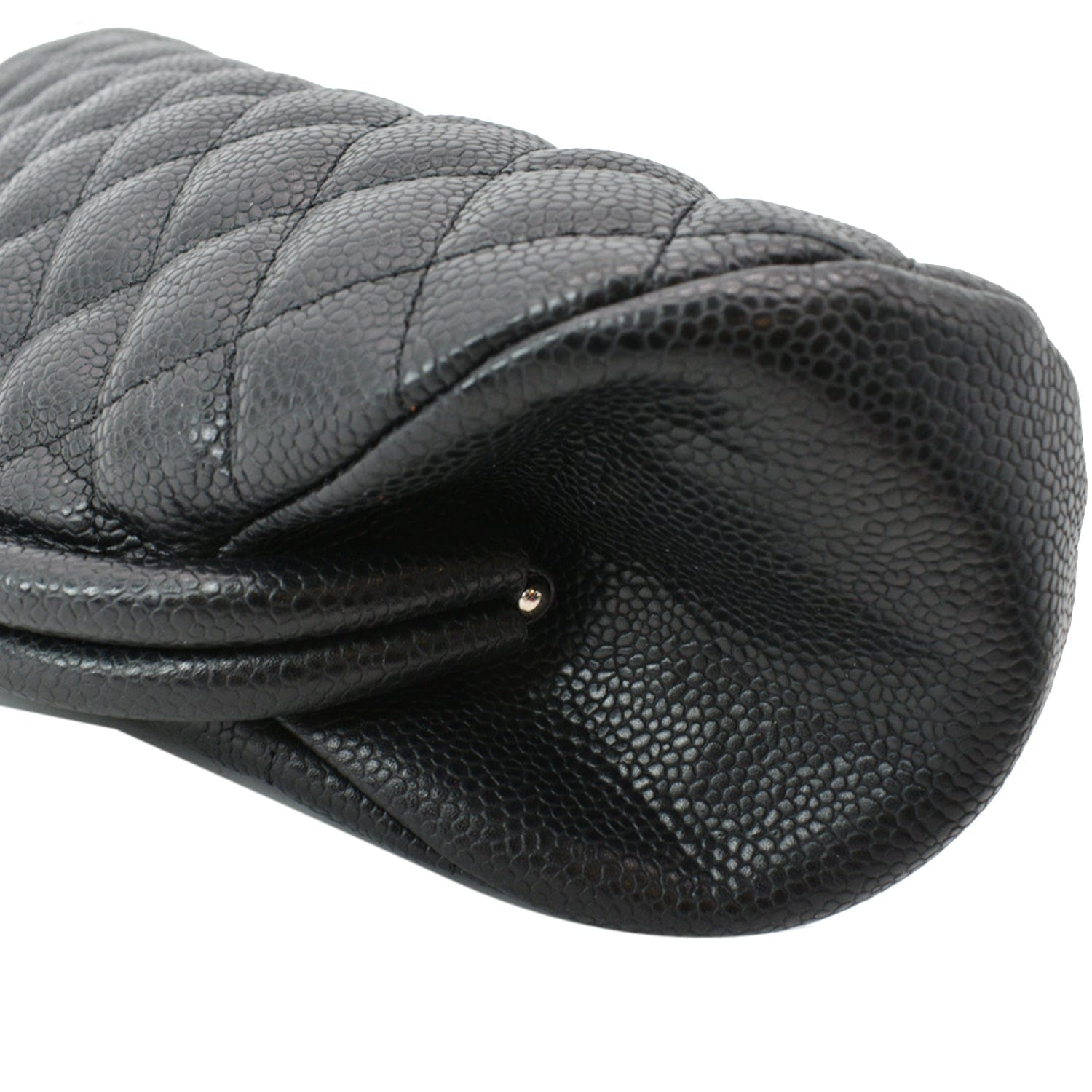 Black Quilted Caviar Leather Timeless Clutch Silver Hardware, 2007, Handbags & Accessories, 2021