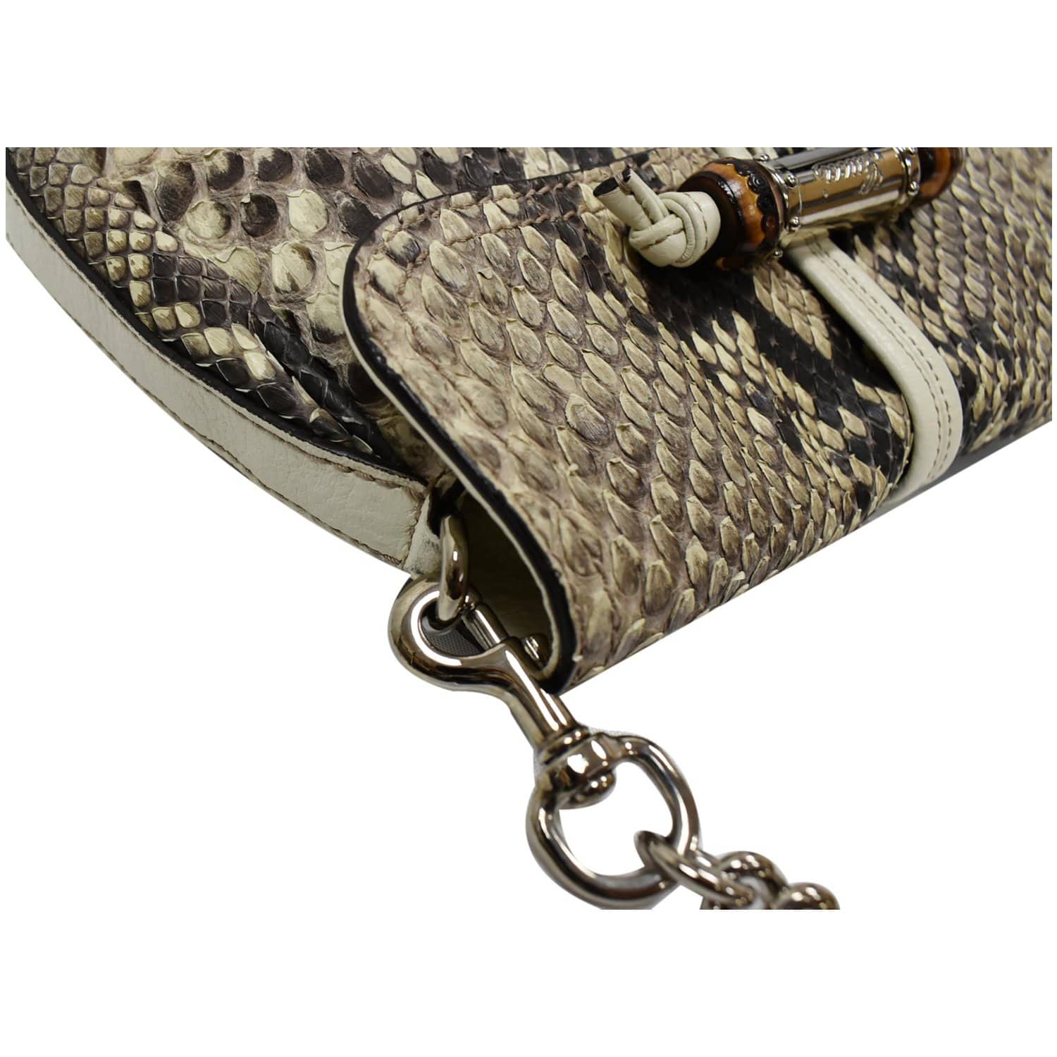 Gucci Python Bamboo Croisette Evening Bag - Purple Evening Bags, Handbags -  GUC803072