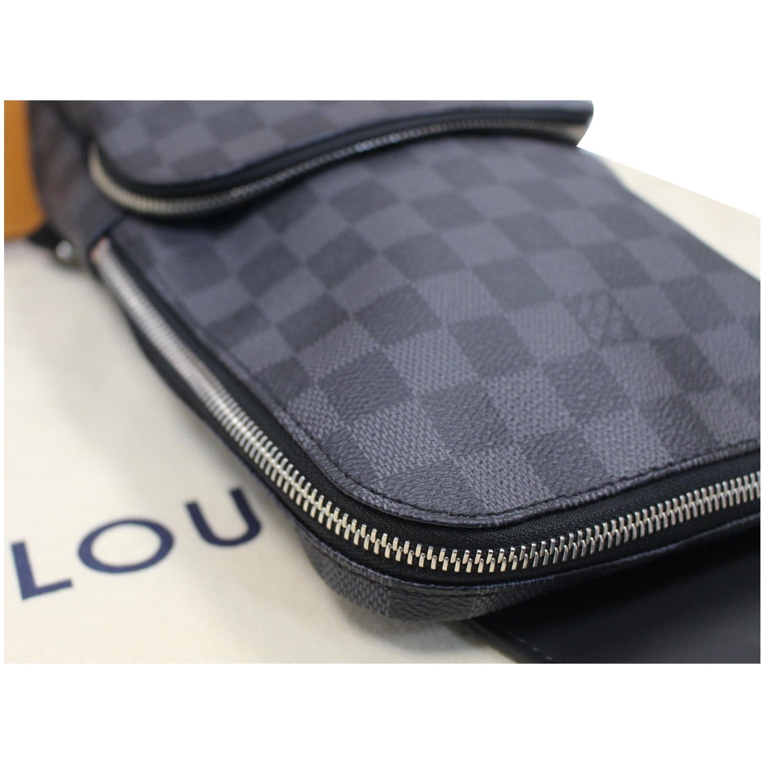 Shop Louis Vuitton DAMIER GRAPHITE Other Plaid Patterns Street Style  Leather Crossbody Bag by IMPORTfabulous