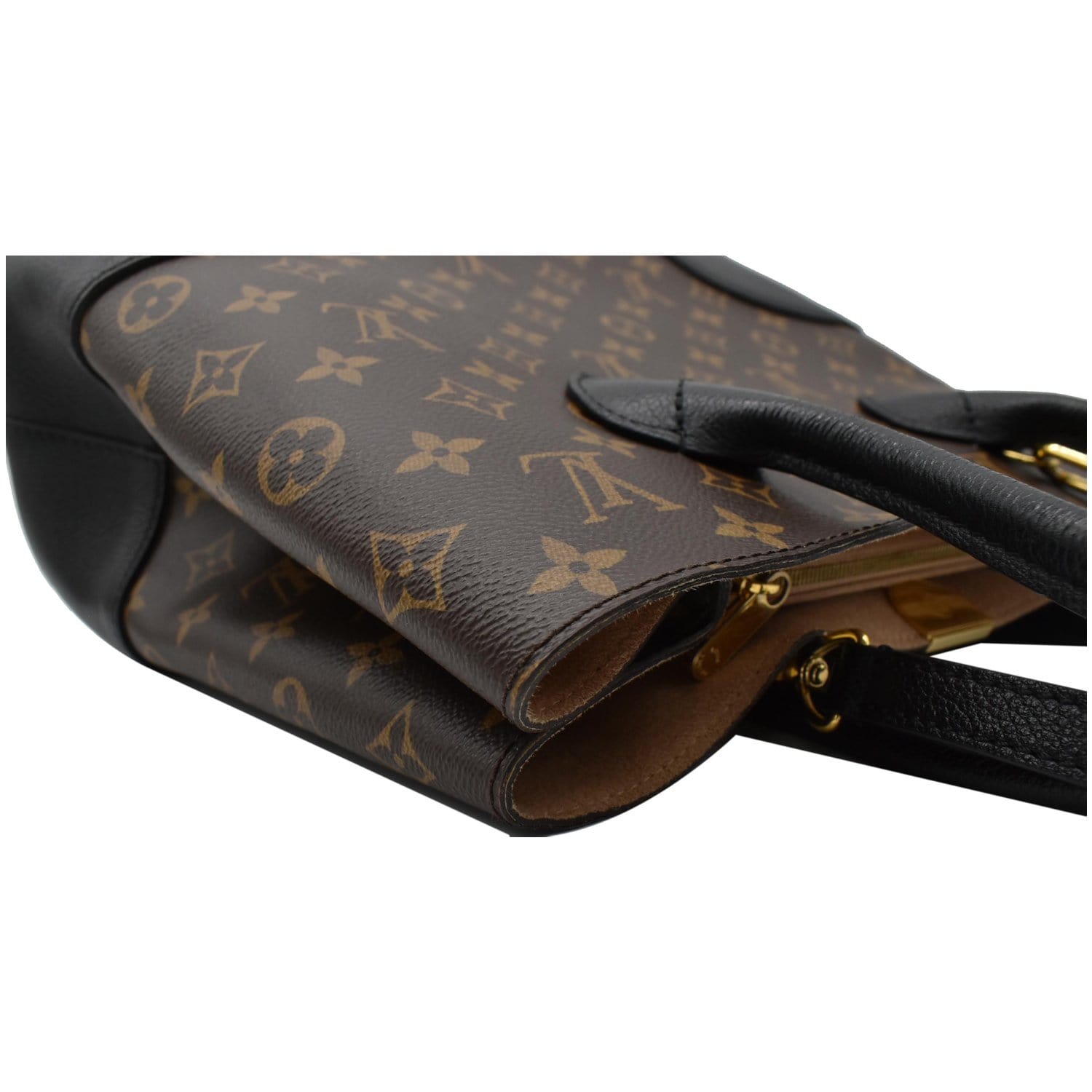 Louis Vuitton Flandrin Shoulder Bag Black/Brown Canvas