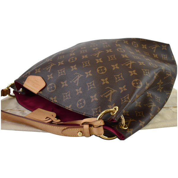 LOUIS VUITTON Graceful MM Monogram Canvas Shoulder Bag Brown