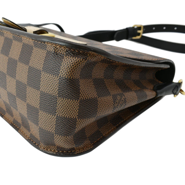 LOUIS VUITTON Beaumarchais Damier Ebene Shoulder Bag Brown