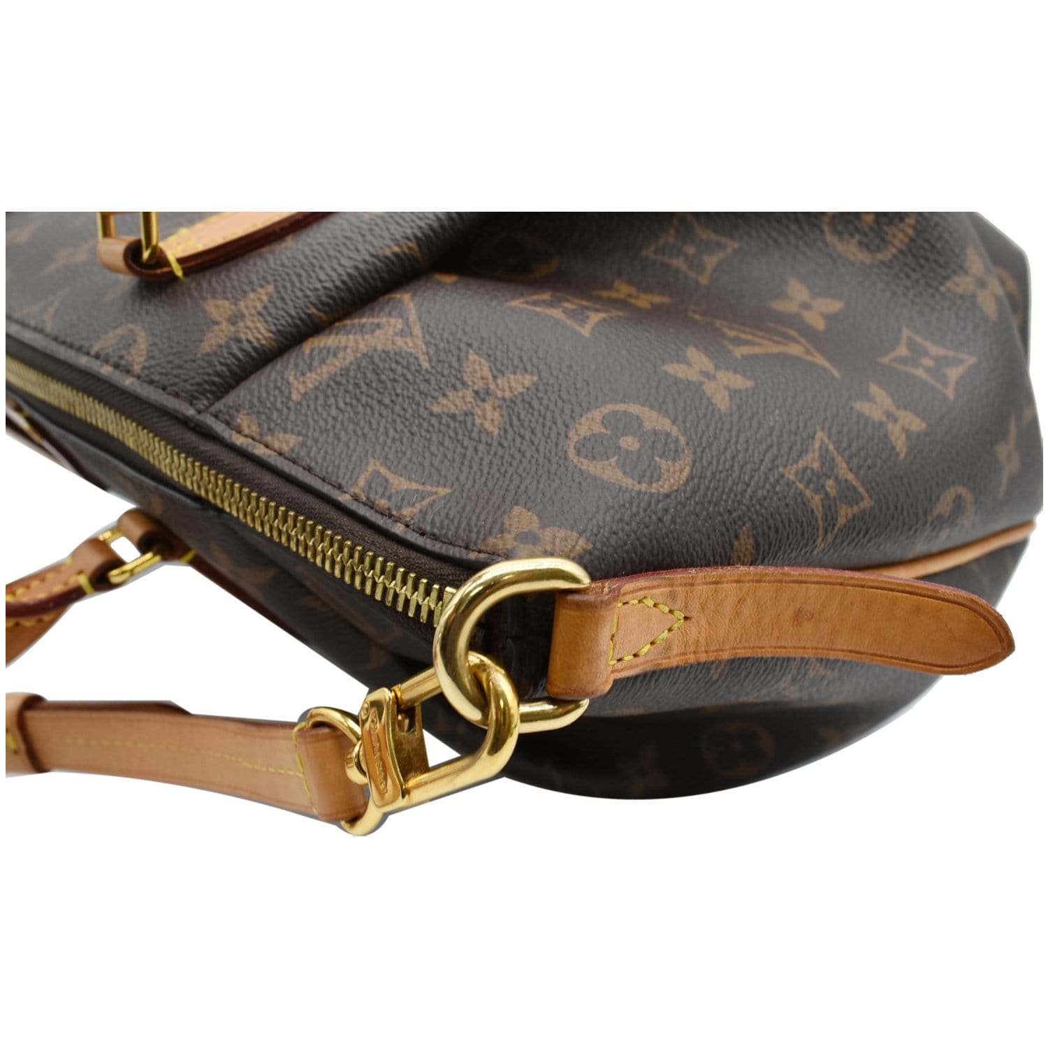 Shop Louis Vuitton Monogram Canvas 2WAY Leather Crossbody Bag Logo
