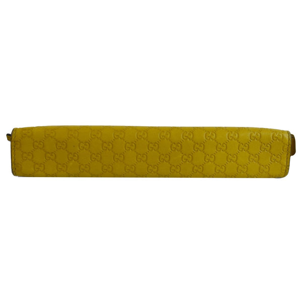 Gucci Microguccissima Pencil Pouch Yellow long wallet