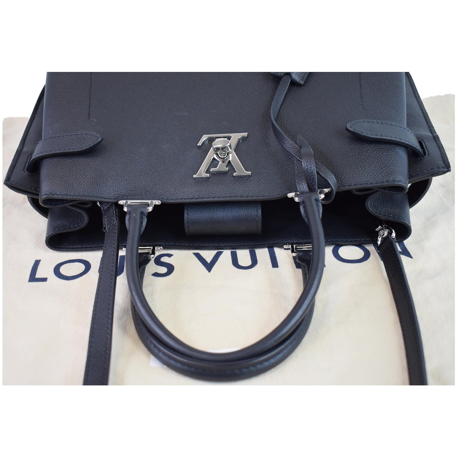 Louis Vuitton Grained Calfskin Lockme Day Bag M53730