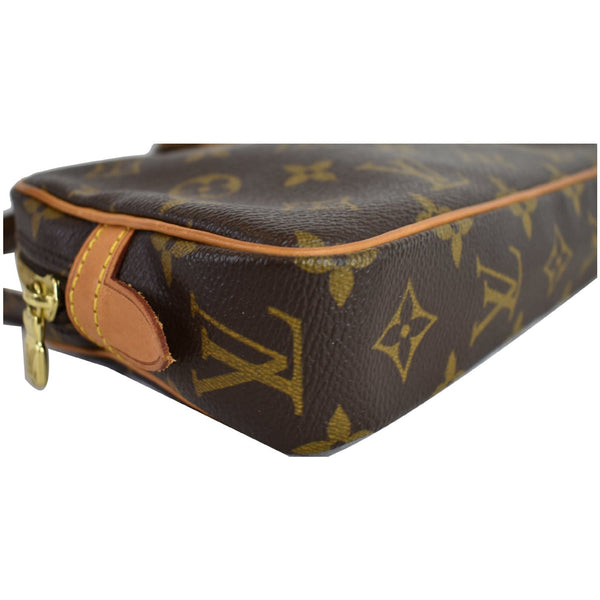 LOUIS VUITTON Pochette Marly Bandouliere Monogram Canvas Crossbody Bag Brown