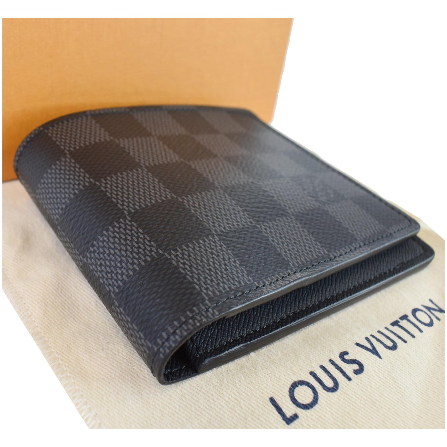 Authentic Louis Vuitton Damier Graphite Multiple Mens Wallet