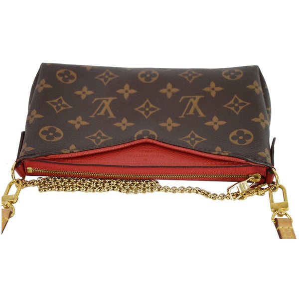 Louis Vuitton Pallas Clutch Monogram Canvas Bag Brown - top preview