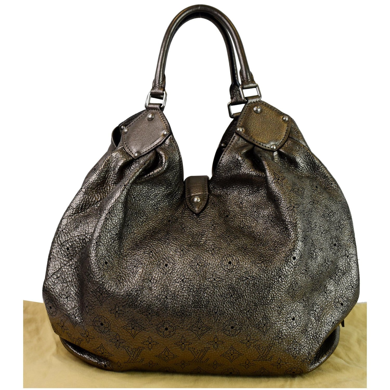 Louis Vuitton, Bags, Auth Louis Vuitton Bronze Mahina Xl Hobo Tote W Dust  Bag France Th238 Entrupy
