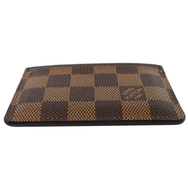 Louis Vuitton Card Holder Damier Ebene Canvas Brown - women