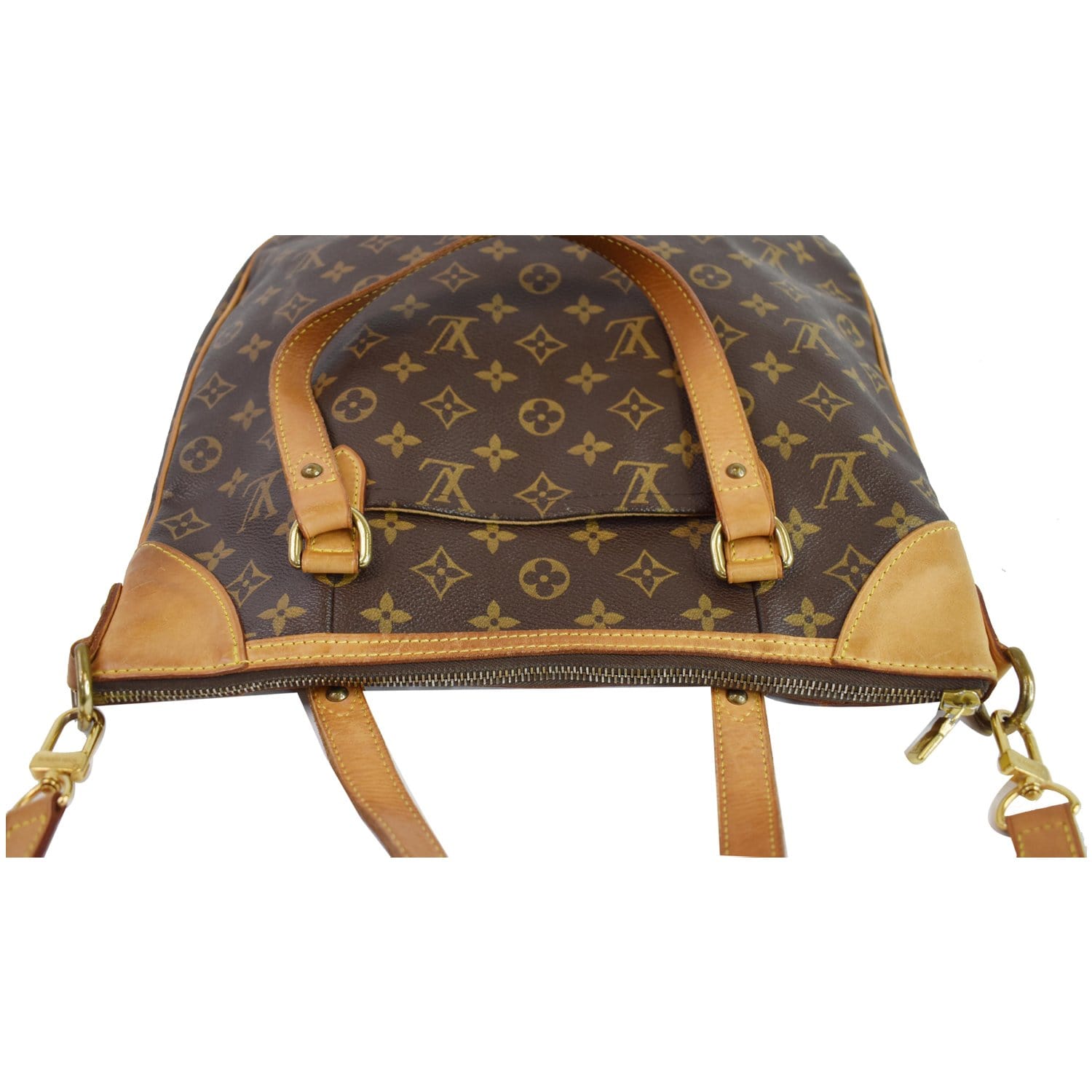 Louis Vuitton Xl Monogram Sac Promenade 866720 Brown Coated Canvas Shoulder  Bag For Sale at 1stDibs