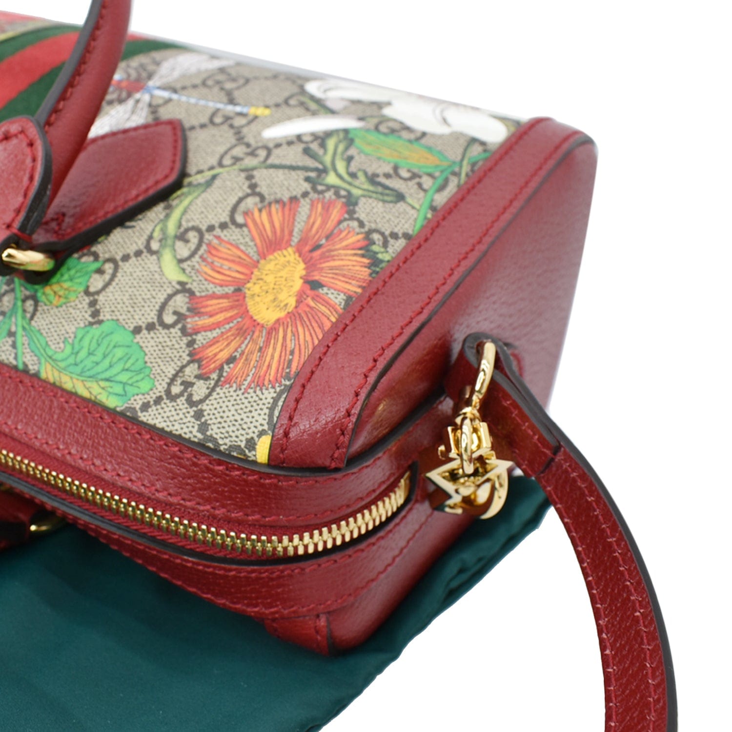 WeeklyLuxDrop - WLD  Gucci Blooms Shoulder Bag With Red Trim