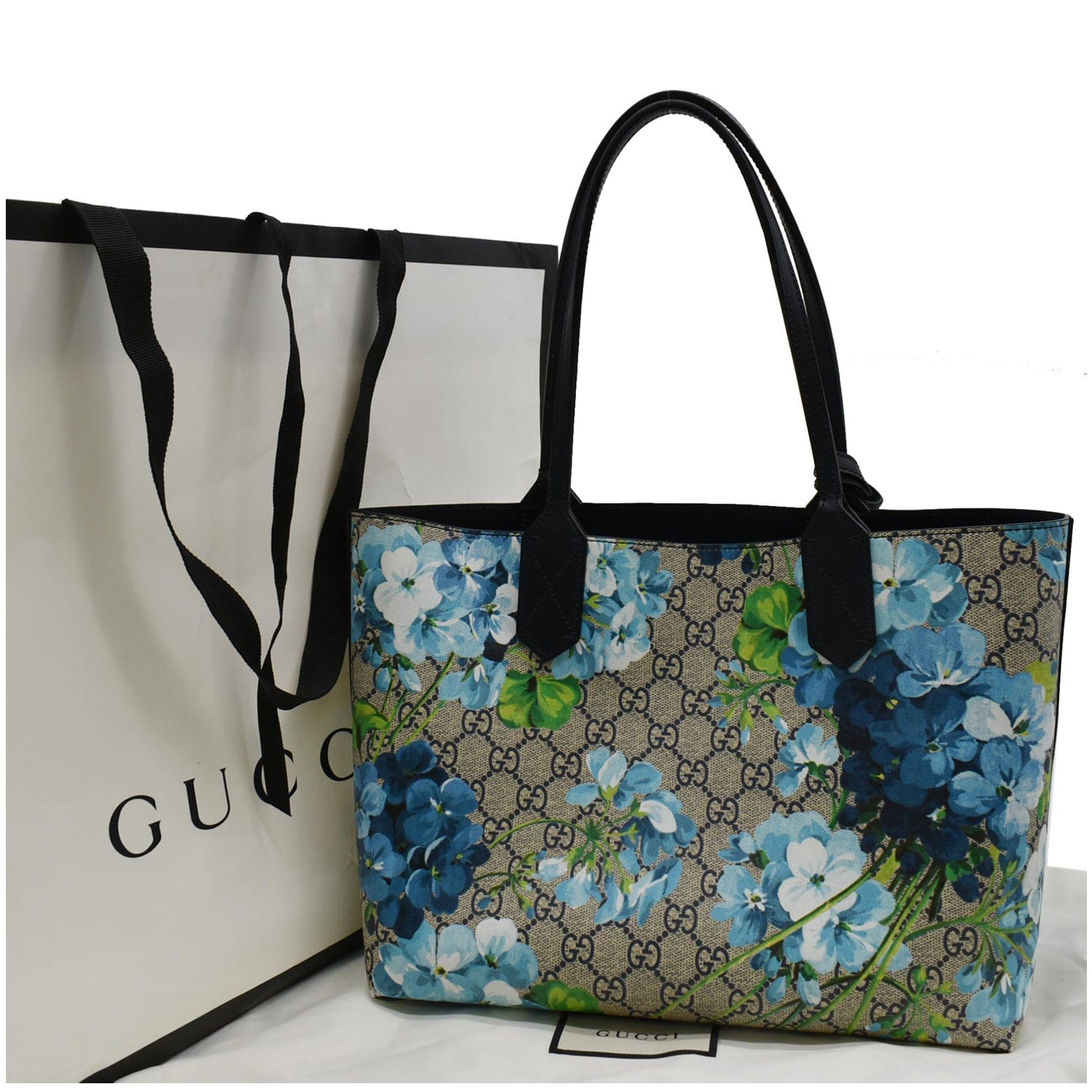 Buy Gucci GG Supreme Canvas Slip-On 'Blue Floral' - 546152 KU2E0 8471