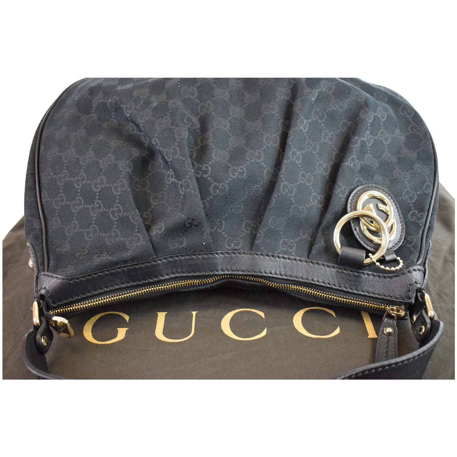 Bolsa Gucci Original Sukey GG Canvas Medium Hobo Monograma Feminina
