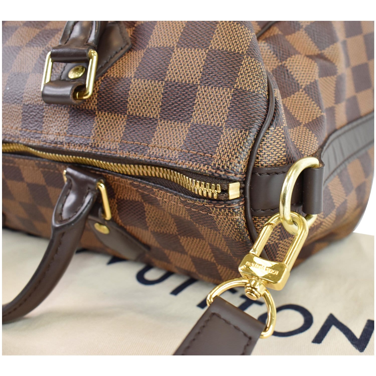 LV Louis Vuitton Speedy 30 ￼Women Purse Bag ￼Brown Damier Ebene $1,550.00
