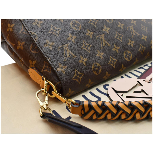 LOUIS VUITTON Beaubourg MM Monogram Canvas Shoulder Bag Brown