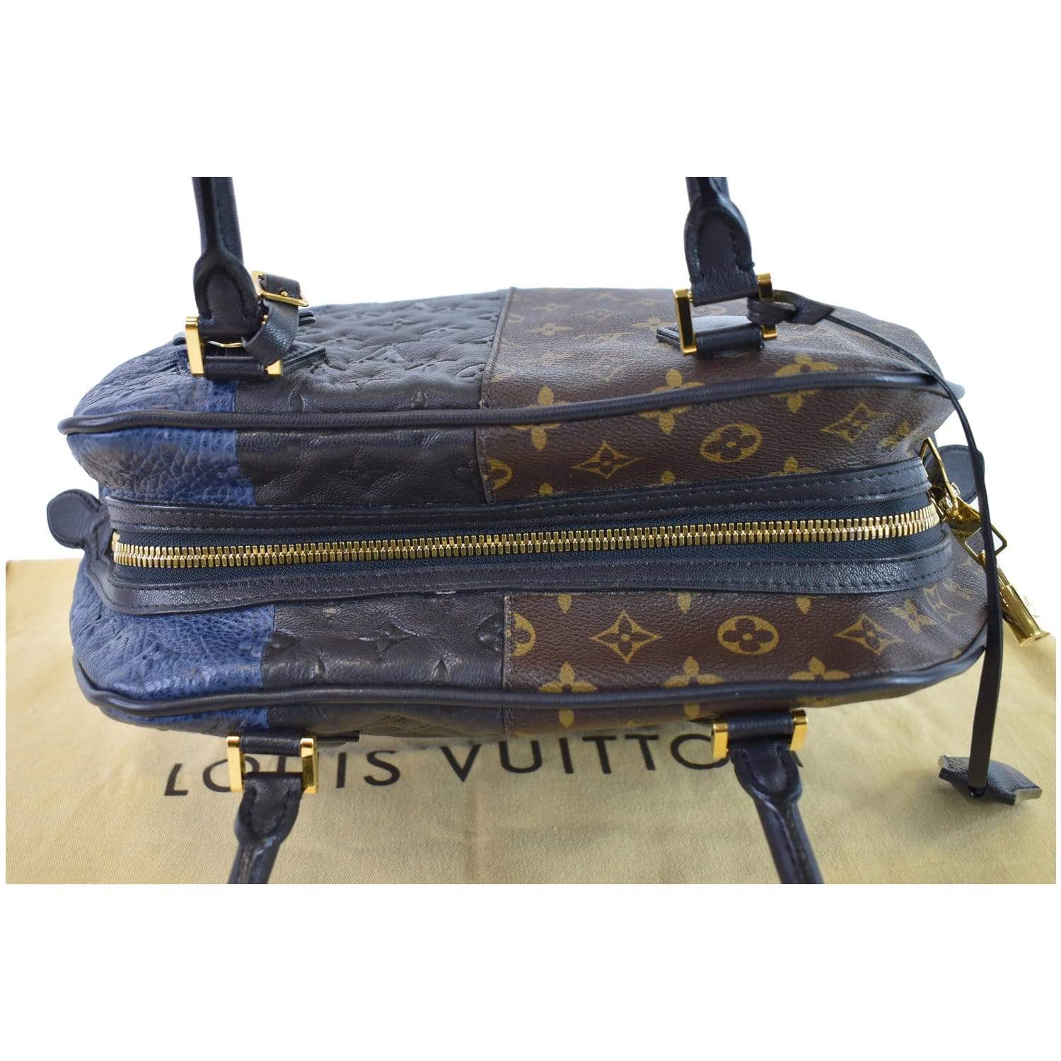 Louis Vuitton, Bags, Louis Vuitton Alma Handbag W Dk Brown Leather Tri