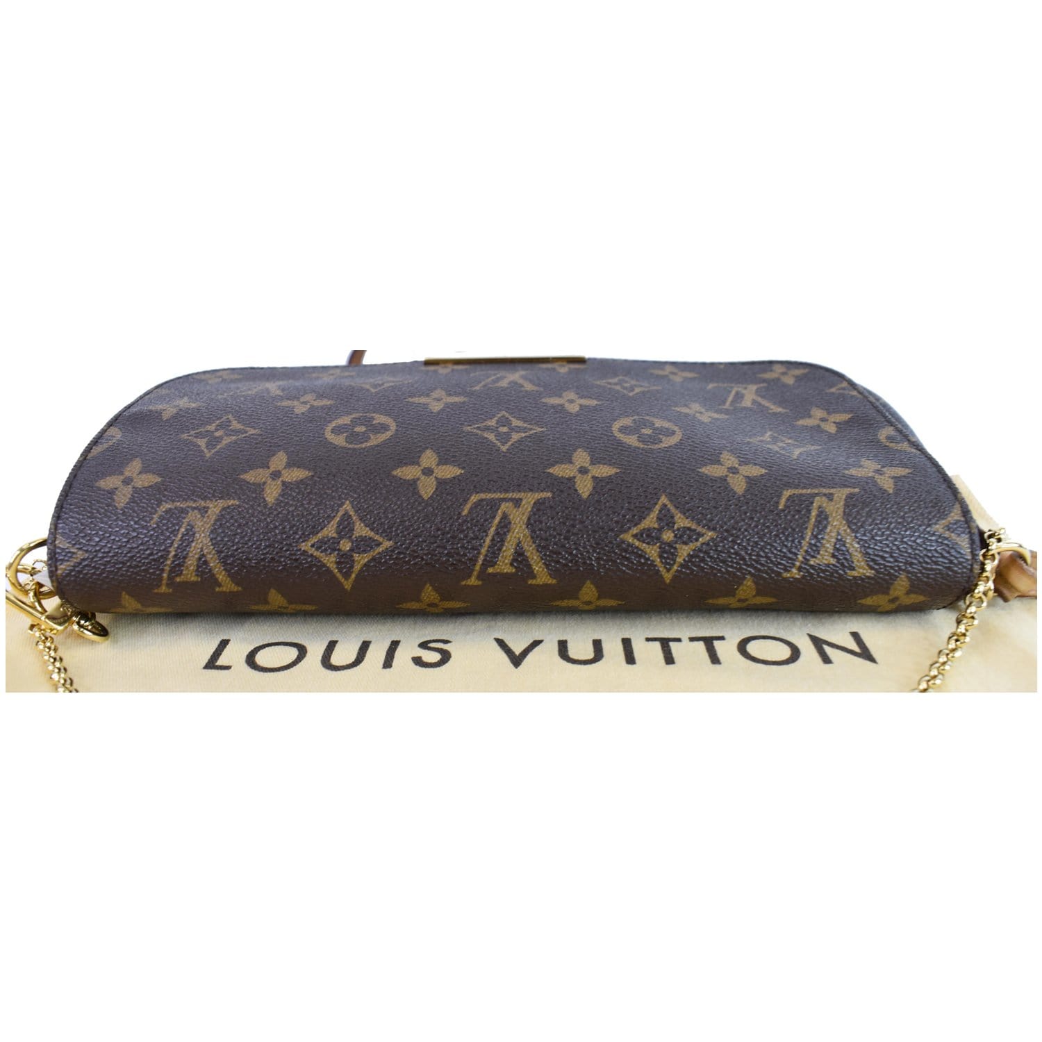 Louis Vuitton Favorite MM Monogram Chain Clutch Crossbody (SA0145