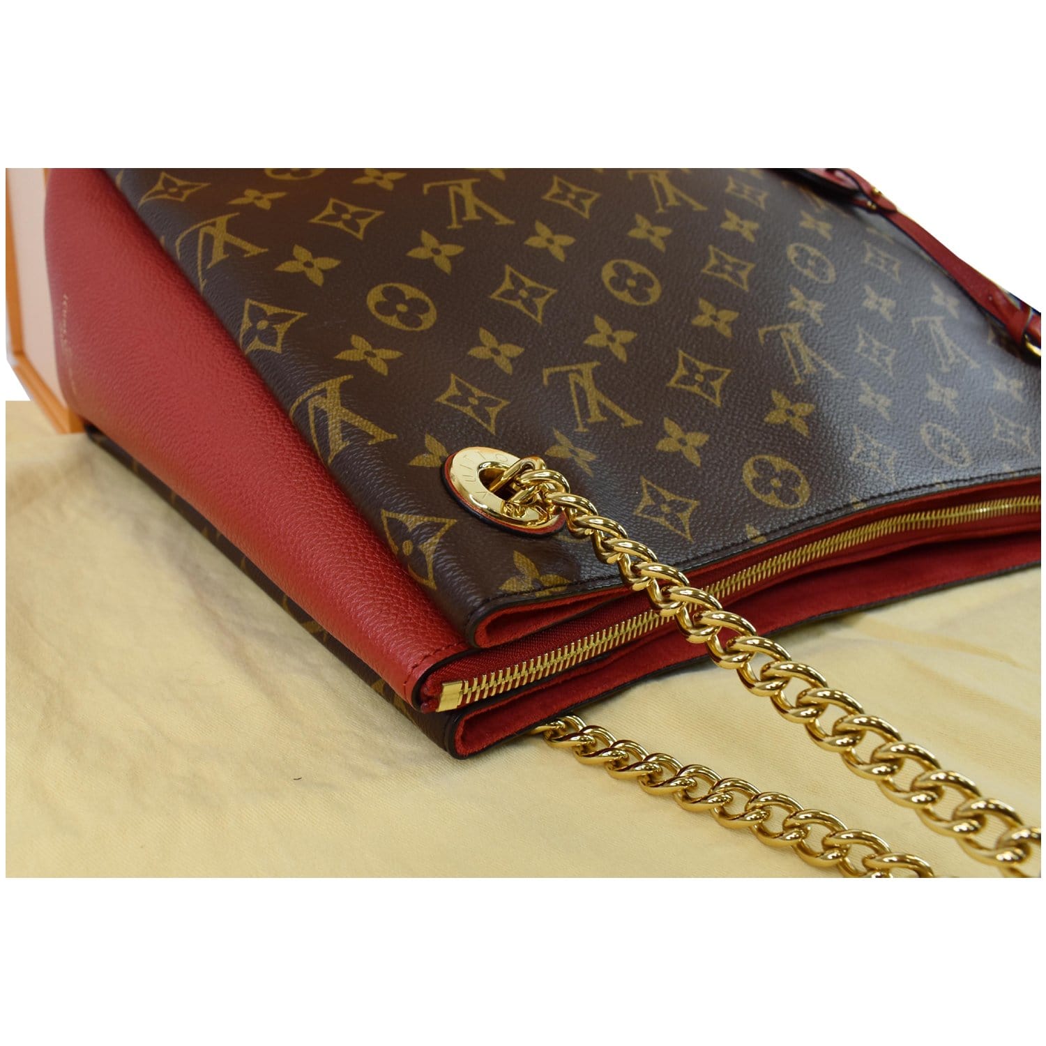 Louis Vuitton, Bags, Louis Vuitton Surene Bb Chain Shoulder Bag Monogram  Cerise Red
