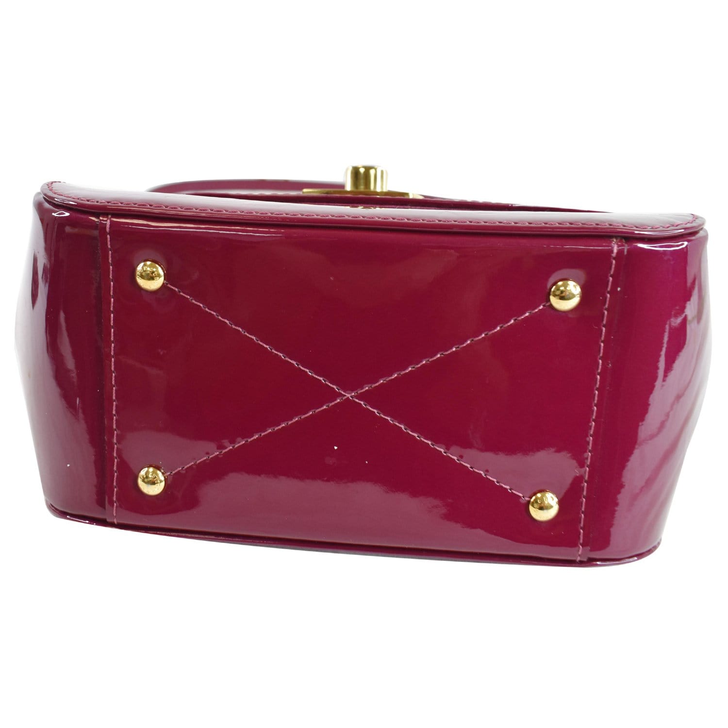 Authenticated Used LOUIS VUITTON Louis Vuitton Montebello PM Handbag M90167 Monogram  Vernis Dune 2WAY Shoulder Bag Patent Leather 