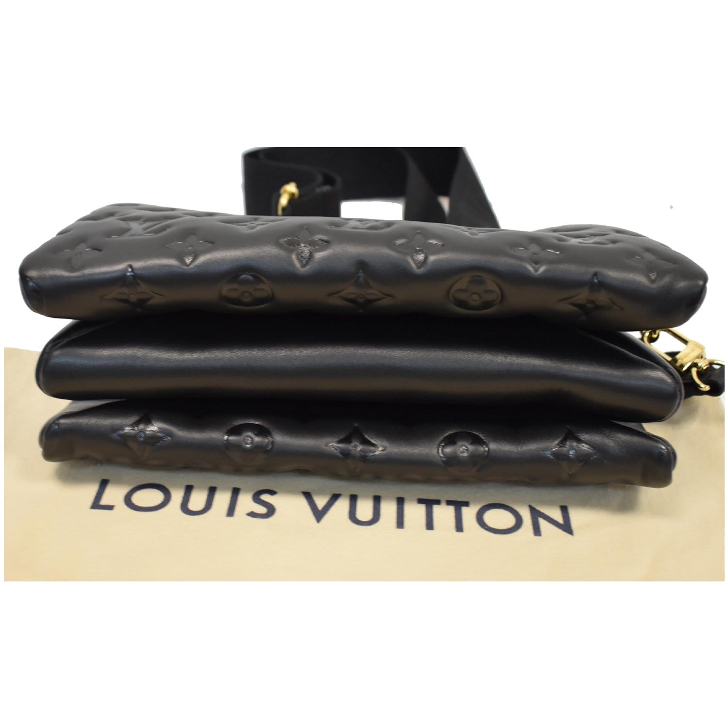 Louis Vuitton Embossed Monogram Coussin PM - Black Crossbody Bags, Handbags  - LOU787949