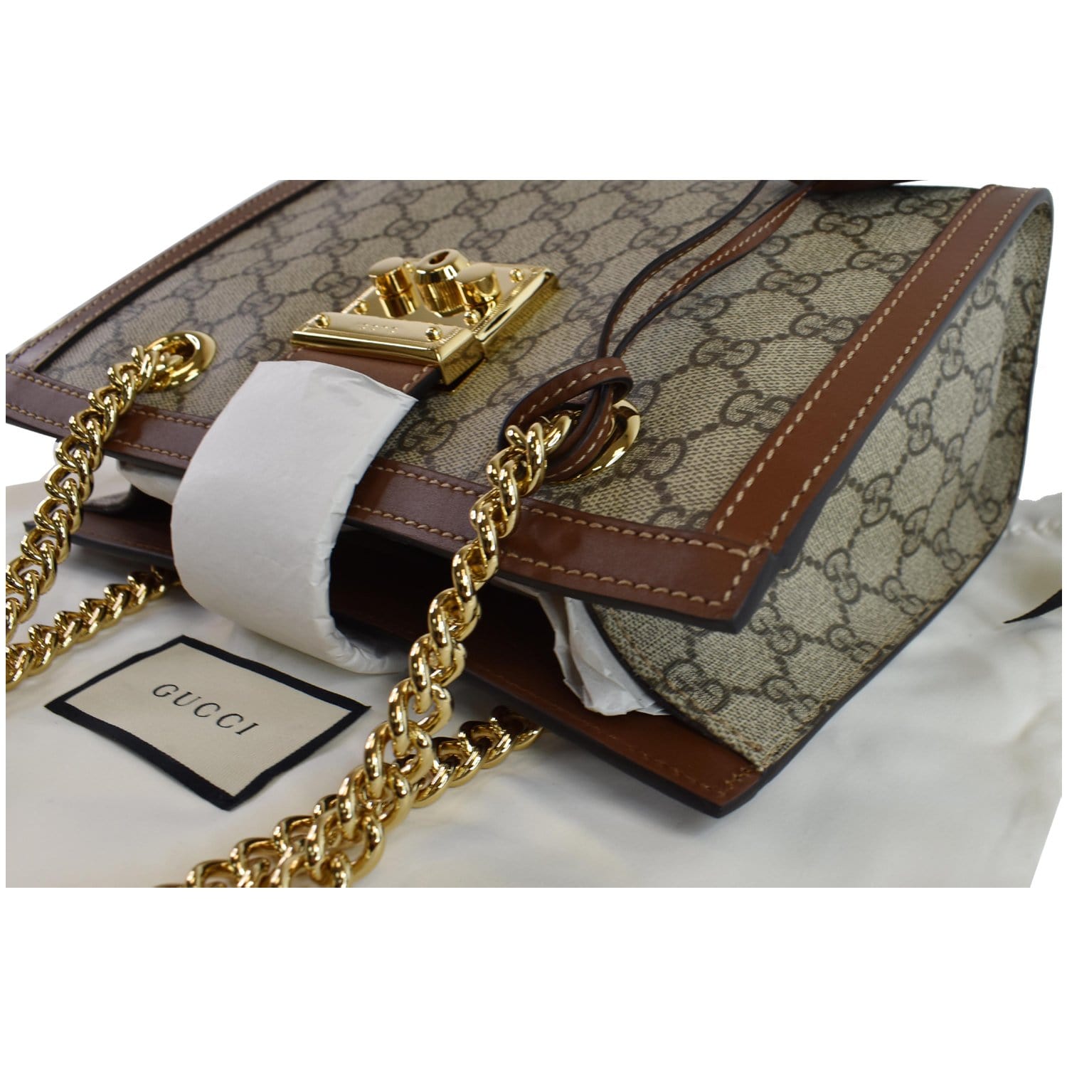 Gucci Padlock GG Supreme Canvas Shoulder Bag - Farfetch