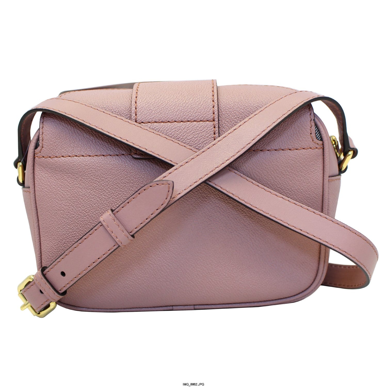 Burberry Pink Leather Small Medley Buckle Crossbody Bag For Sale