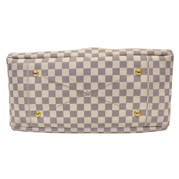 LOUIS VUITTON Artsy MM Damier Azur Shoulder Bag White-US