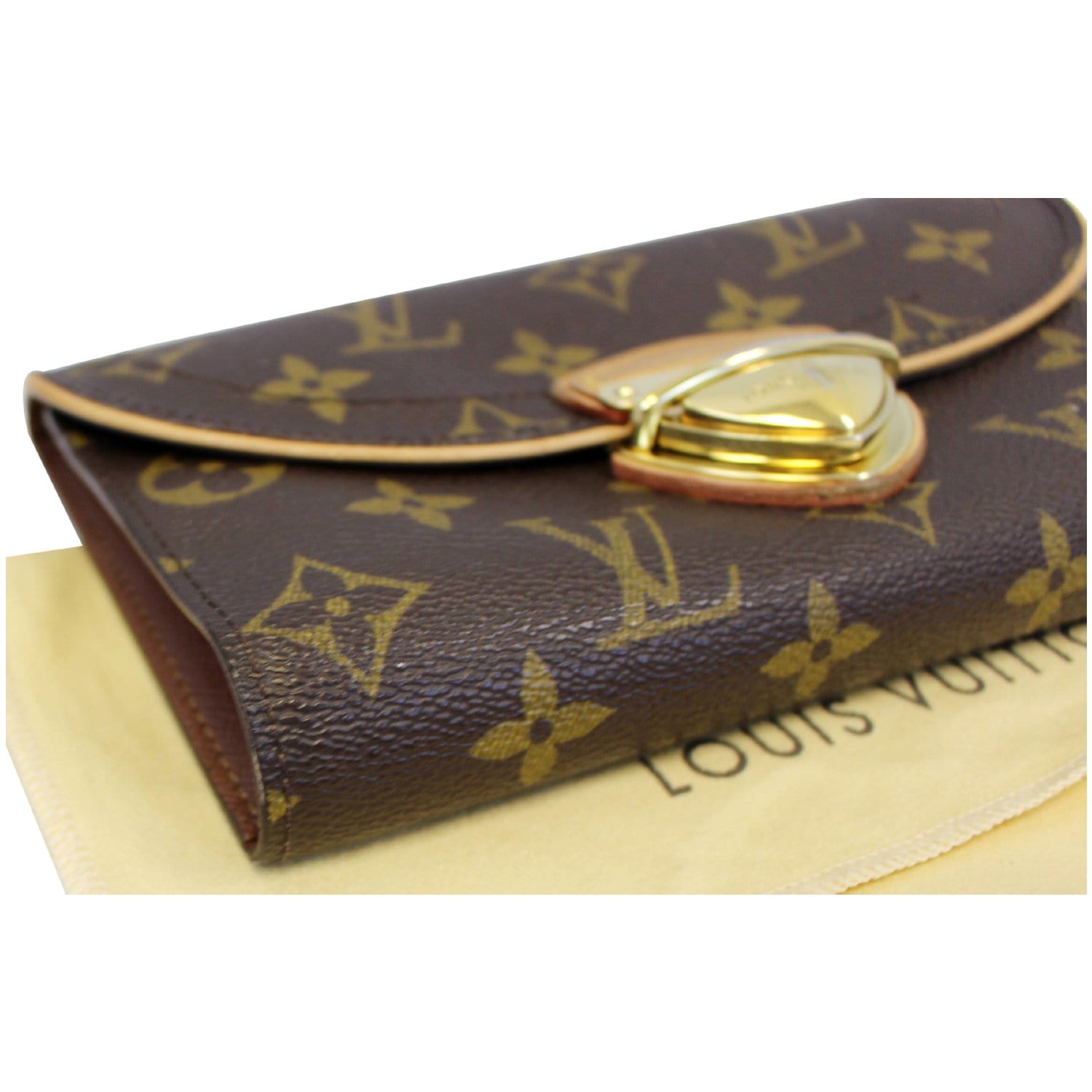 Eugénie leather wallet Louis Vuitton Brown in Leather - 37119070