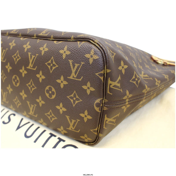 LOUIS VUITTON Neverfull MM Monogram Canvas Tote Shoulder Bag Rose Ballerine