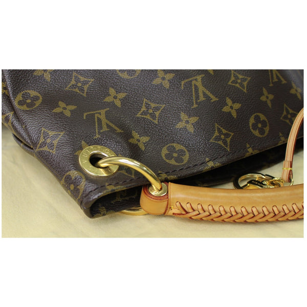 LOUIS VUITTON Artsy MM Monogram Canvas Shoulder Bag Brown