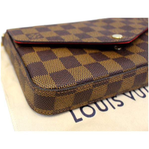 LOUIS VUITTON Pochette Felicie Damier Ebene Crossbody Bag-US