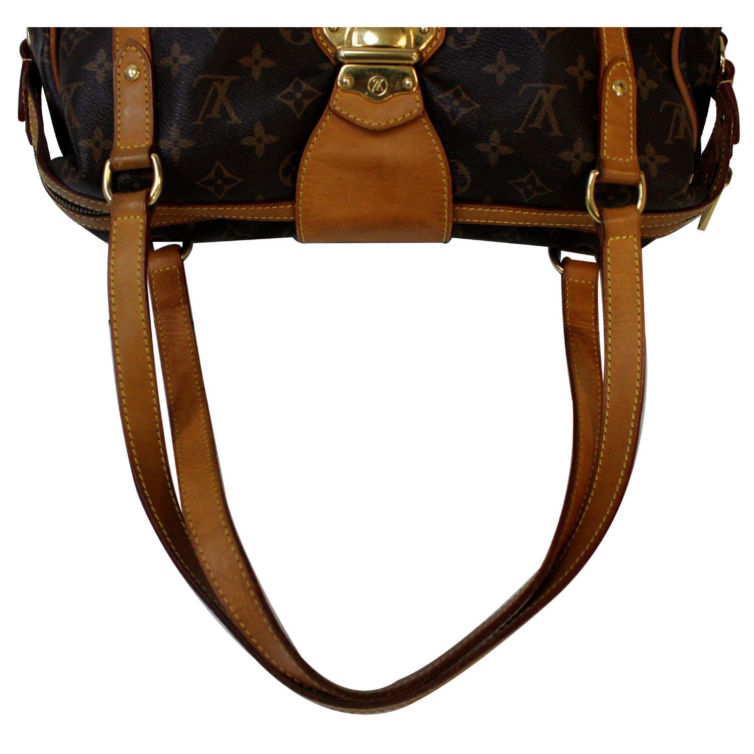 Louis Vuitton - Authenticated Stresa Handbag - Leather Brown Plain for Women, Good Condition