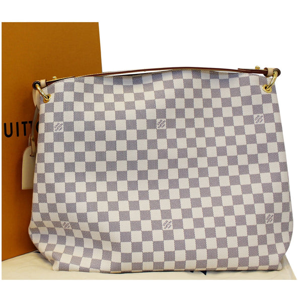 LOUIS VUITTON Graceful MM Damier Azur Shoulder Bag-US