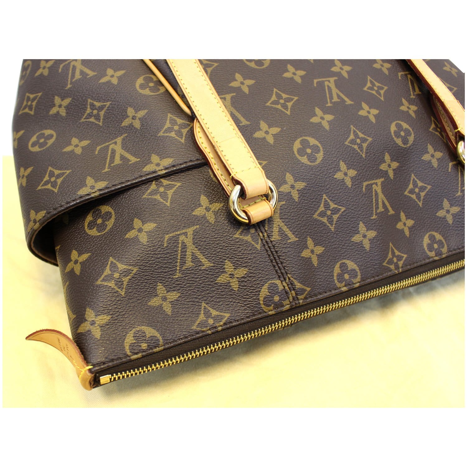 Totally GM Top handle bag in Monogram Coated Canvas, Gold Hardware