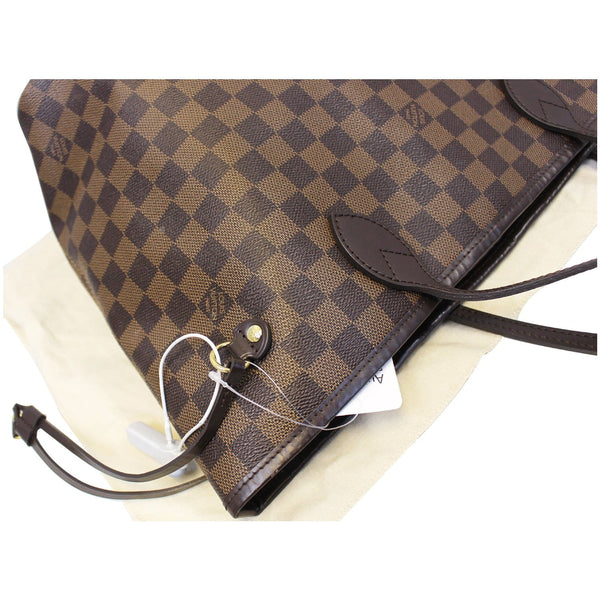 LOUIS VUITTON Neverfull MM Damier Ebene Tote Shoulder Bag-US