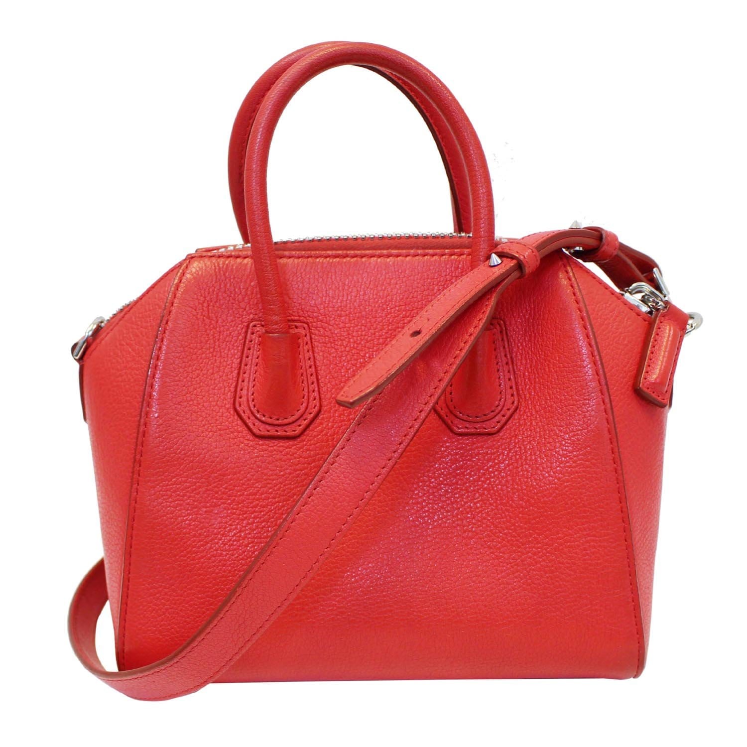 Bags, Givenchy Red Antigona Clutch